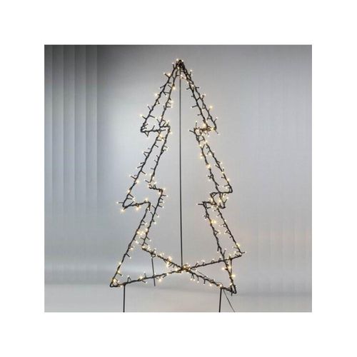 NORDIC WINTER Metal juletræ 120 cm 130 LED lys