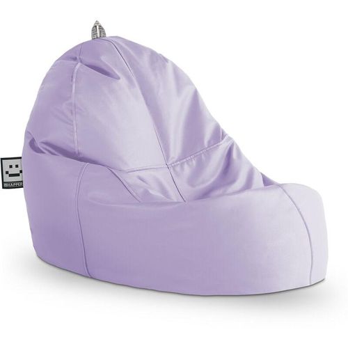Sitzsack Lounge aus Kunstleder Lavendel Lavendel – Lavendel