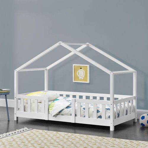 Kinderbett Treviolo 70×140 cm Weiß [en.casa]