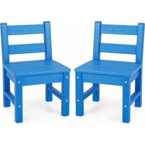 3 tlg Tisch Stuhlset, Kindertisch Lerntisch Set aus Holz, mit 2 Stühlen mit Rückenlehnen zum Malen Lesen Essen für Kleinkinder, Kindermöbelset für