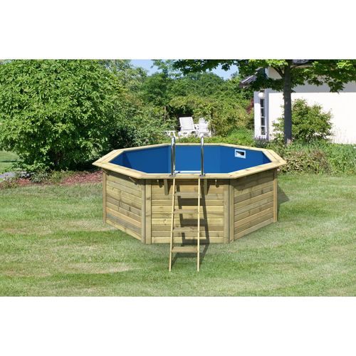 Karibu Pool "Netto 1" SET kdi mit Innenhülle blau, Skimmer