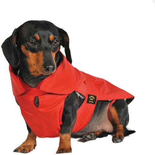 Fashion Dog - Hundemantel speziell für Dackel - Rot - 47 cm