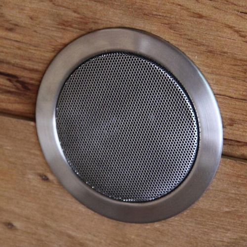 Lautsprecher DL8ES Edelstahl 30 w ø 8 cm Audio Saunalautsprecher Saunabau – Harvia