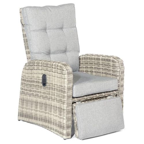 SunnySmart Garten-Relax-Sessel Allianz Aluminium mit Kunststoffgeflecht vintage-taupe Loungesessel