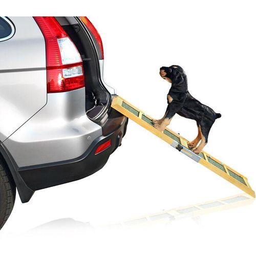 Melko – Hunde Auto Einstiegshilfe Hunderampe Teleskop Einstiegshilfe Hundetreppe