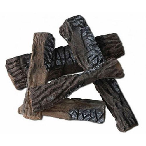 Set 5 Stücke Holz-Keramik-Stücke für Kamine und Bio Ethanol Kamine
