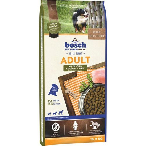 Bosch Adult Geflügel & Hirse 15 kg Hundefutter Trockenfutter
