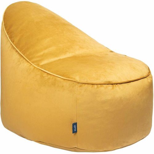 Wohnzimmer Sitzsack Stuhl, weicher Samt Indoor Sitzsack Pouf für Erwachsene – Kurkuma (Samt-Gewebe) – Loft 25