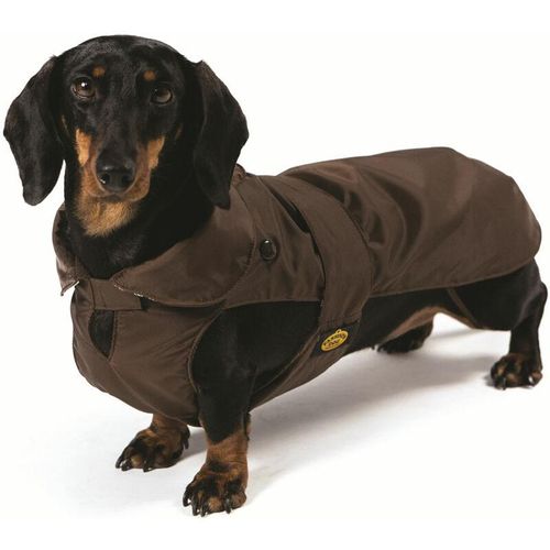 Hundemantel speziell für Dackel - Braun - 43 cm - Fashion Dog