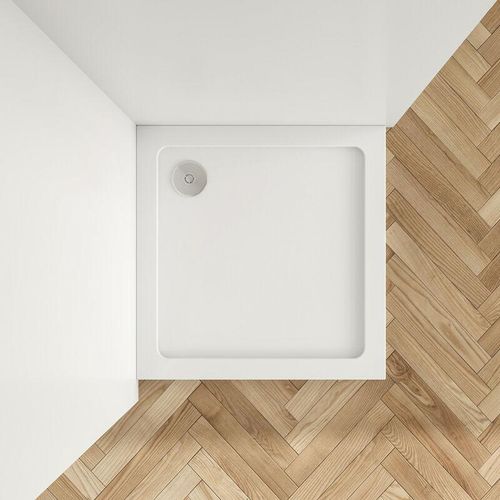 70x70x3cm Quadrat Duschwanne Duschtasse für Duschkabine Dusche – Weiß