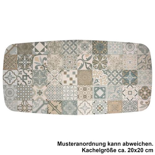 Gartentisch Etna ausziehbar Edelstahl 160/220×95 cm Terrassentisch Keramik Azulecho – Sit Mobilia