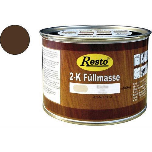 2K Füllmasse inkl. Härter Holz-Spachtelmasse lackierbar 500 g Asteiche – Resto