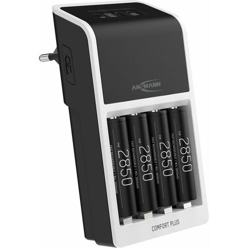 Akku Ladegerät für 1-4 NiMH aaa, aa, inkl. 4× aa 2800mAh Akkus - Ansmann