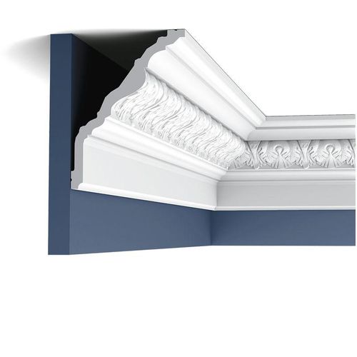 Stuckleiste Orac Decor C219 luxxus Zierleiste Eckleiste Deckenleiste Profilleiste Wand Dekor Leiste 2 Meter - weiß