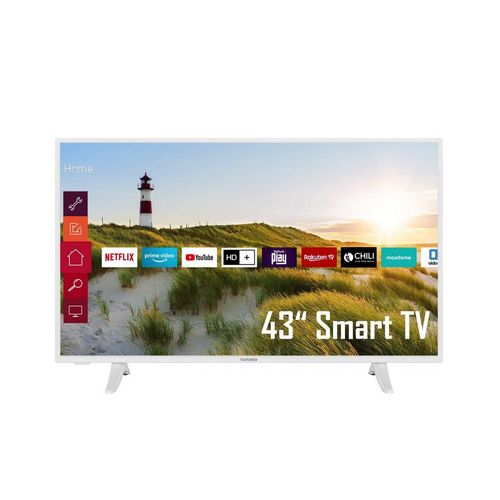 Telefunken XF43K550-W LCD-LED Fernseher (108 cm/43 Zoll, Full HD, Smart TV, Triple-Tuner, HDR, 6 Monate HD+ gratis), weiß