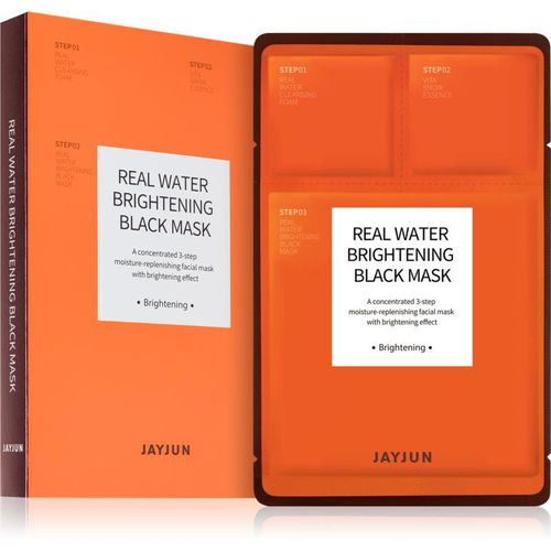 Jayjun Real Water Brightening masque hydratant en tissu pour une peau lumineuse 5 pcs