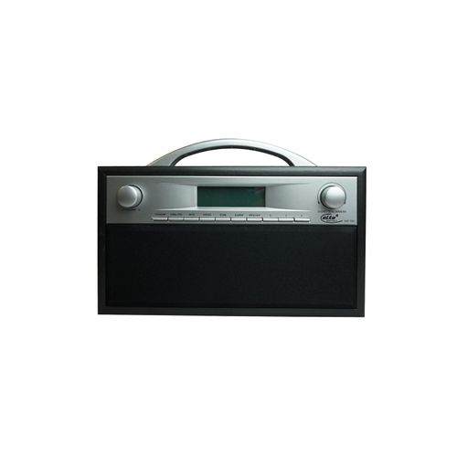 ELTA DAB-7000.1 DAB+ Radio, Holzgehäuse, Schwarz/ Grau