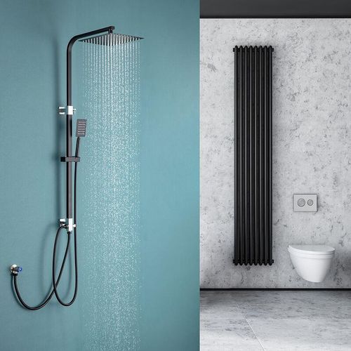 Duschsystem Duschset Moderde Design Duscharmatur Duschsystem mit Regendusche und Duschkopf Handbrause für Badezimmer Kupfer Dusche, ohne Armatur