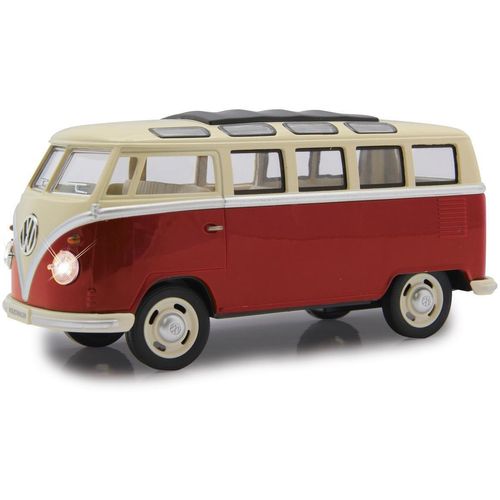 Jamara Spielzeug-Auto VW T1 Bus Diecast, mit Licht und Sound, rot