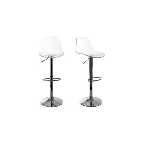 Design-Barhocker transparent 2er-Set GALILEO