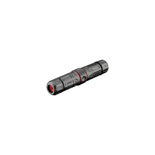 Outdoor (IP68) RJ45 Cat.6 Modularkupplung/Verbinder STP schwarz, staub- und wasserdicht