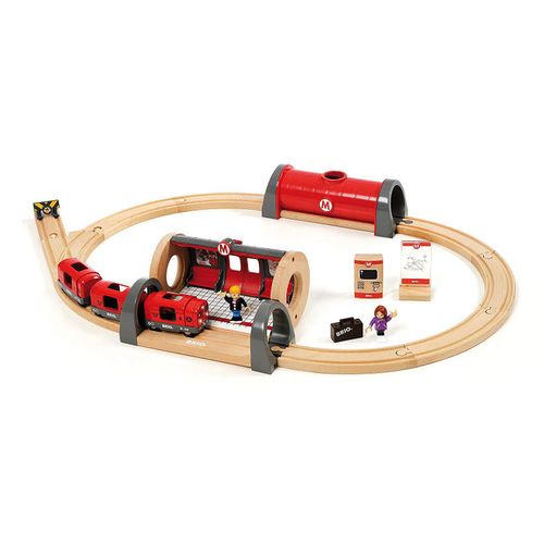 BRIO® Spielzeugeisenbahn-Erweiterung »BRIO® WORLD Metro Bahn Set«, (Set)