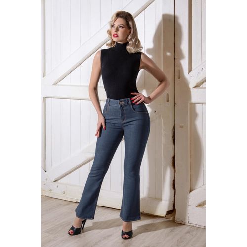 Rosa Jeans in Jeansblau