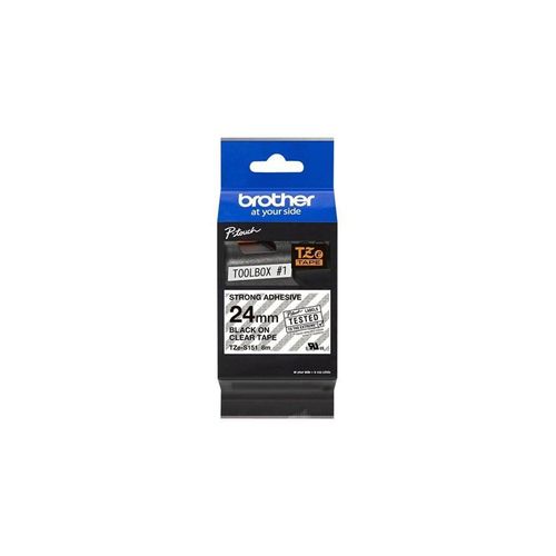 Brother Tape brother 24mm black/clear - tze-s151