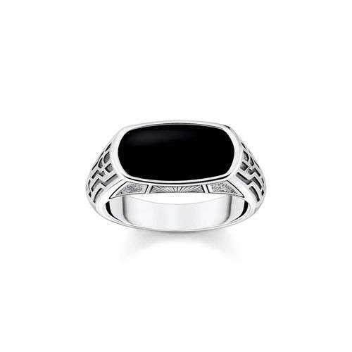 Ring mit schwarzem Onyx Silber