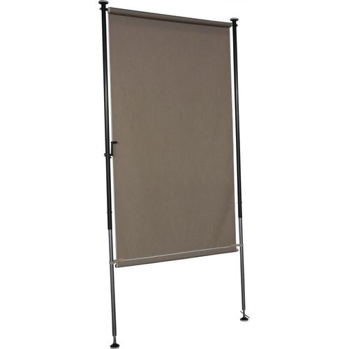 Balkonsichtschutz taupe 120 cm