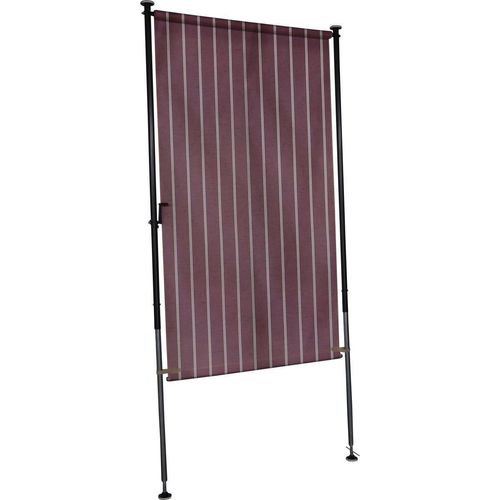 Balkonsichtschutz bordeaux/creme 150 cm