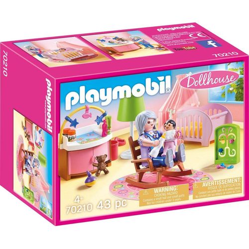 Playmobil® Konstruktions-Spielset Babyzimmer (70210), Dollhouse, (43 St), Made in Germany, bunt