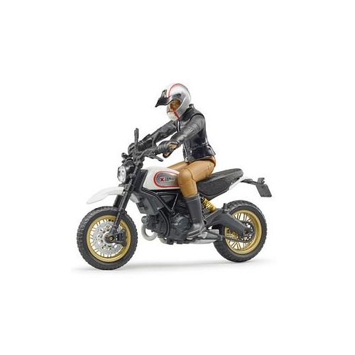 bruder Scrambler Ducati Desert Sled mit Fahrer 63051 Spielzeugmotorrad