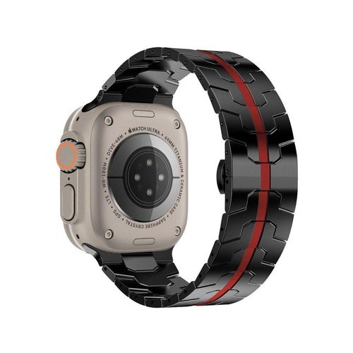 Wigento Smartwatch-Armband Für Apple Watch Ultra 1 + 2 49 9 8 7 45 6 SE 5 4 44 3 2 1 42 Armband