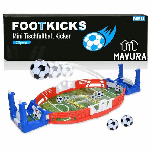MAVURA Mini-Tischkicker FOOTKICKS Mini Fußball Tischkicker Duell Kicker Tisch Flipper