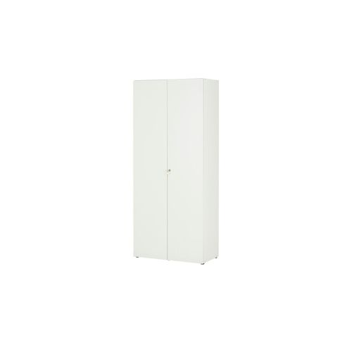 Schrank mit Schloss Multischrank-System - weiß - 80 cm - 185 cm - 40 cm - Sconto