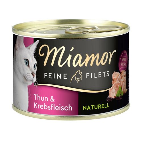 Miamor Feine Filets Naturell Thun & Krebsfleisch 24x156g