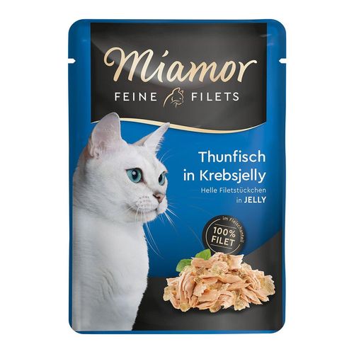 Miamor Feine Filets Thunfisch in Krebsjelly im Frischebeutel 48x100g