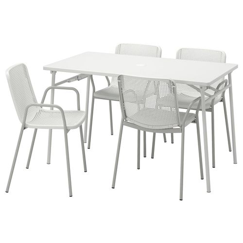 TORPARÖ Tisch+4 Armlehnstühle/außen