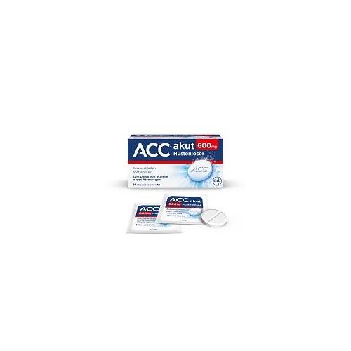 ACC® akut 600 mg bei Husten - nur 1 Brausetablette täglich 20 St