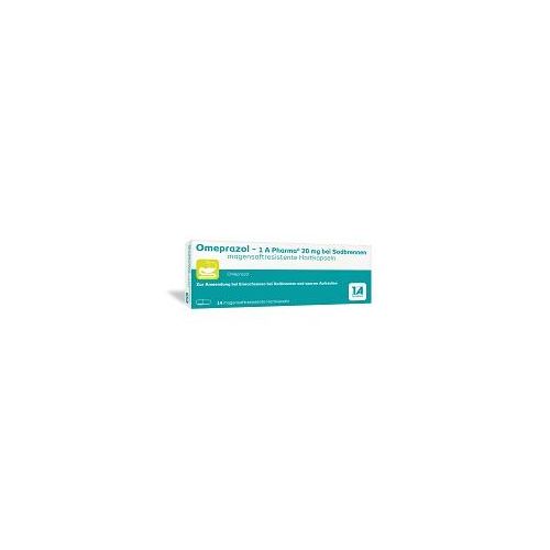OMEPRAZOL-1A Pharma 20 mg bei Sodbrennen HKM 14 St