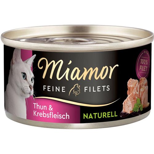 Miamor Feine Filets naturell Thun & Krebsfleisch 24x80g