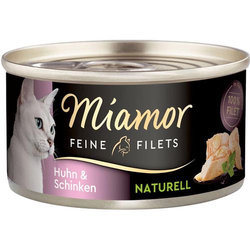 Miamor Feine Filets naturell Huhn & Schinken 48x80g