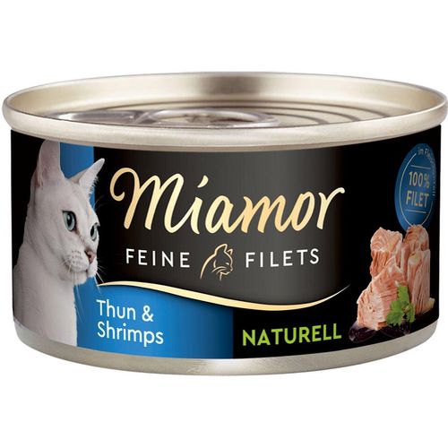 Miamor Feine Filets naturell Thun & Shrimps 48x80g