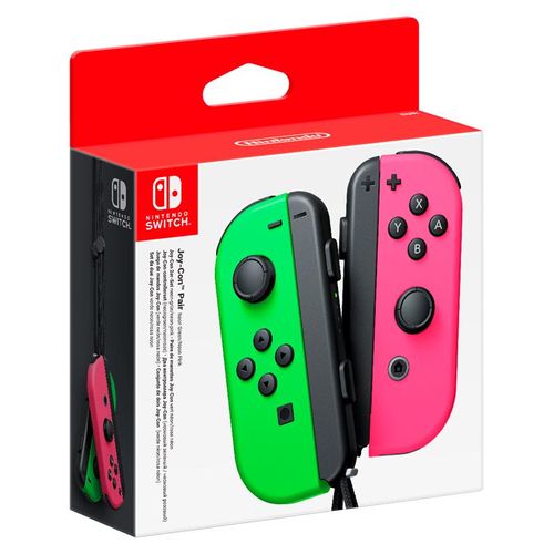 Nintendo Joy-Con Controllers (Pair) Neon Green/Neon Pink - Wireless Controller - Nintendo Switch