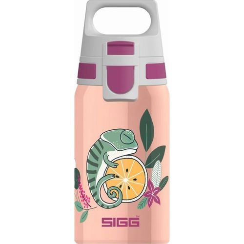 SIGG Shield One Flora 0.5L mit WMB ONE TOP, BPA frei, Auslaufsicher, CO2 taug