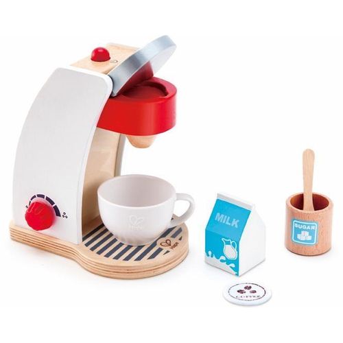 Hape Kinder-Kaffeemaschine »Meine Kaffeemaschine«, (Set, 6 tlg.), mit Ein-/Ausschalter und einem Drehregler