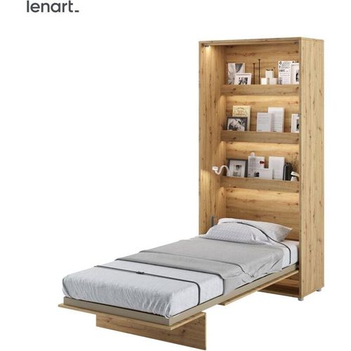 Lenart Schrankbett Wandbett BED CONCEPT 03 90×200 vertikal artisan eiche