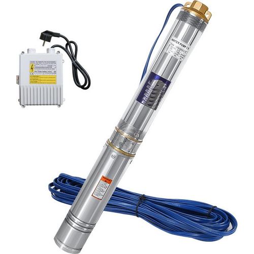 TolleTour Tiefbrunnenpumpe 4 Zoll Sandverträglich 1.1 kW 4000 l/h u. Motorschutzschalter