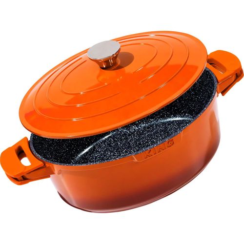 Bräter KING "Shine Orange" Töpfe orange Topf 32x25 cm, Induktion